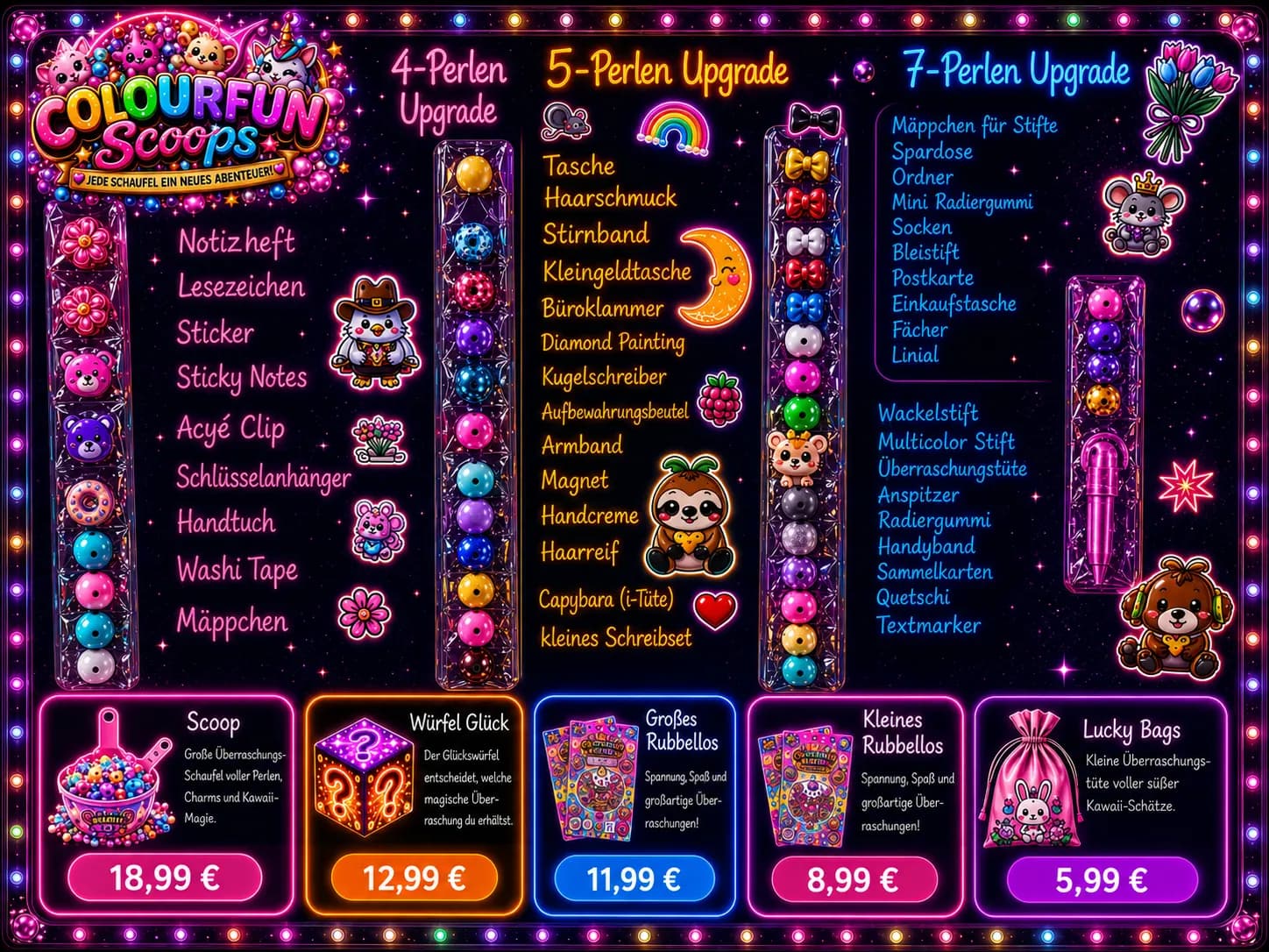 Überraschungsliste – Upgrades und Inhalte im Detail